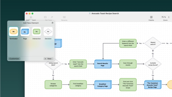 Screenshot of Diagrams